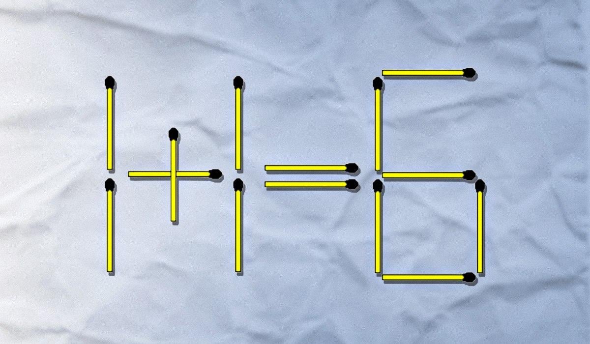 Un chibrit ar trebui aruncat și celălalt rearanjat: un test IQ dificil