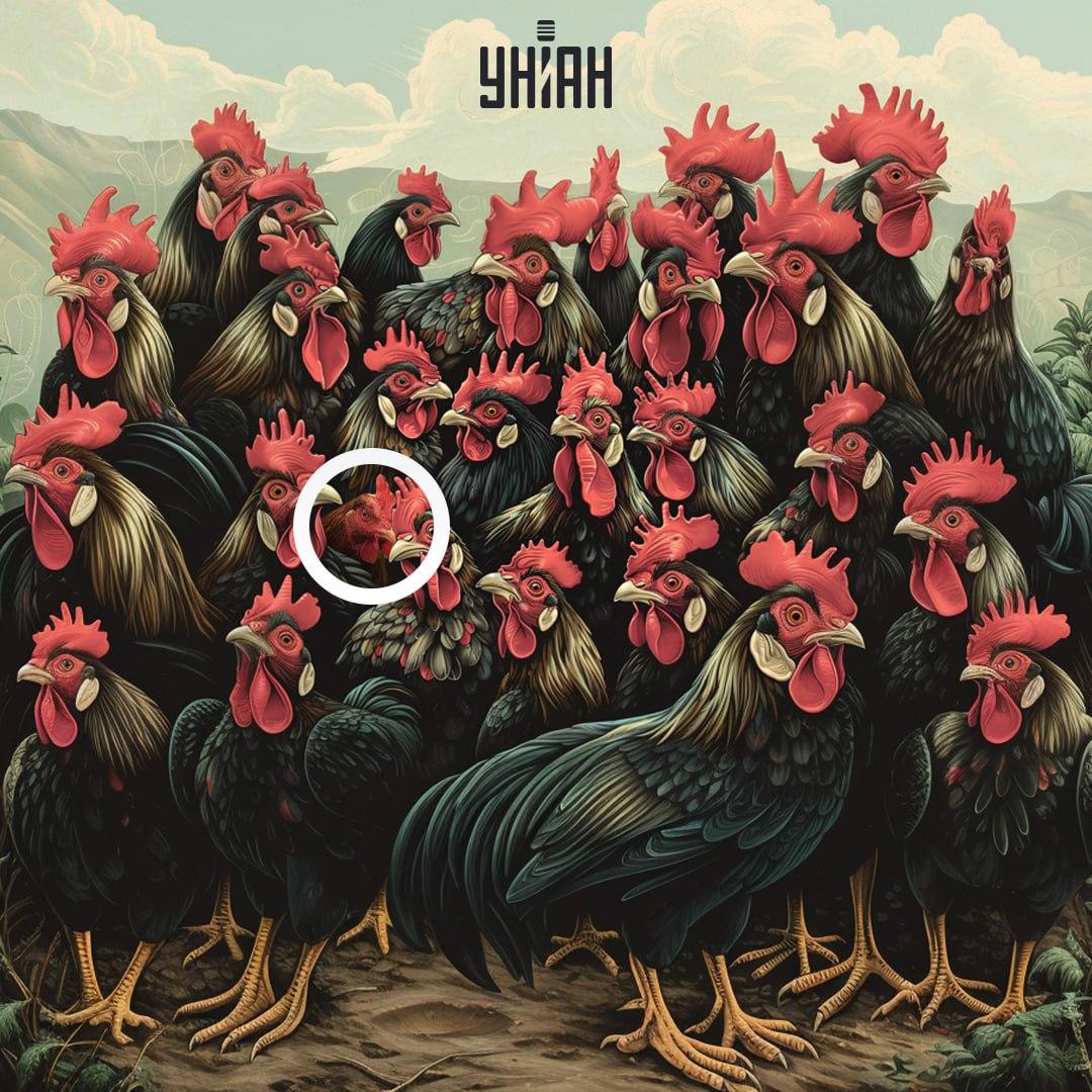 Cozonacul unei găini nu este la fel cu cel al unui cocoș / colaj Moje