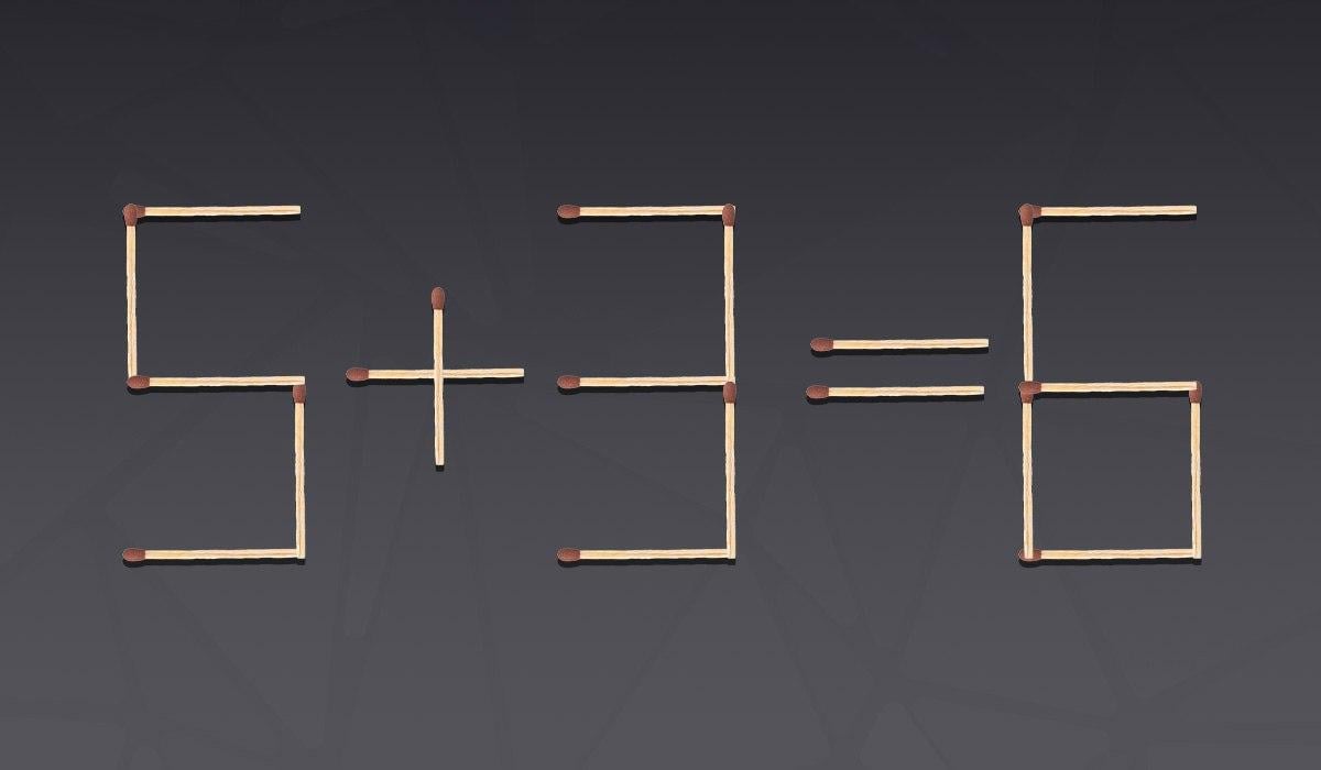 Un puzzle foarte dificil: trebuie să muți un singur băț de chibrit