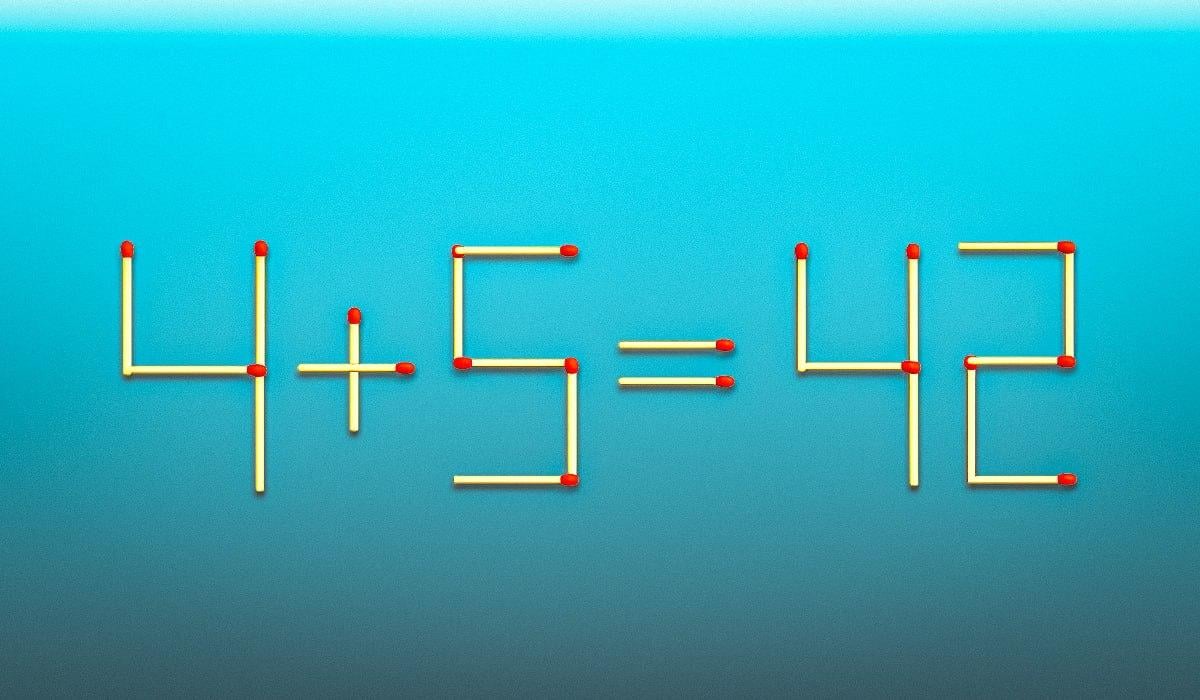 Trageți 2 chibrituri și egalitatea devine corectă: un test IQ rapid