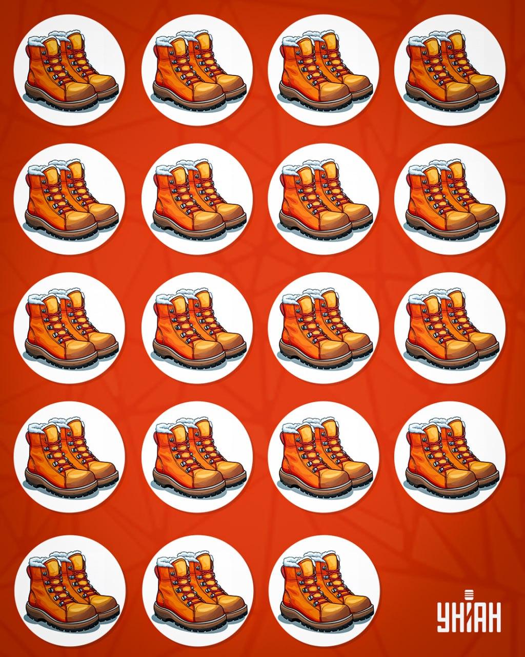 Găsiți o pereche ciudată de pantofi în mai puțin de 10 secunde / colaj Moje