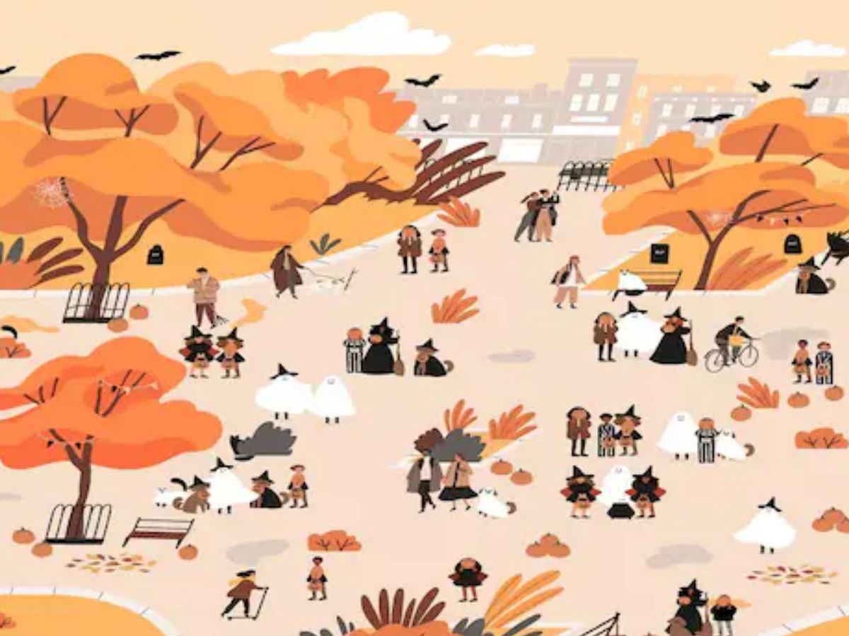 Puzzle pentru găsirea a 5 pisici într-un parc