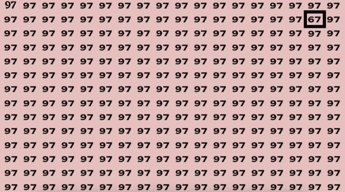 Acceptă provocarea: doar ochii ageri pot vedea numărul 67 de pe puzzle în 3 secunde