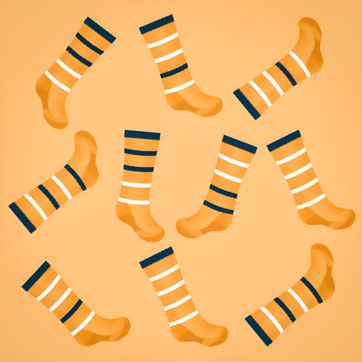 Găsiți foarte repede o șosetă ascunsă / colaj Moje