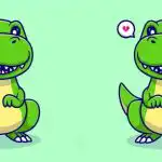 Care este diferența dintre cei doi dinozauri: trebuie să dai