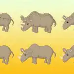 Câți rinoceri sunt în imagine: doar un geniu ar fi