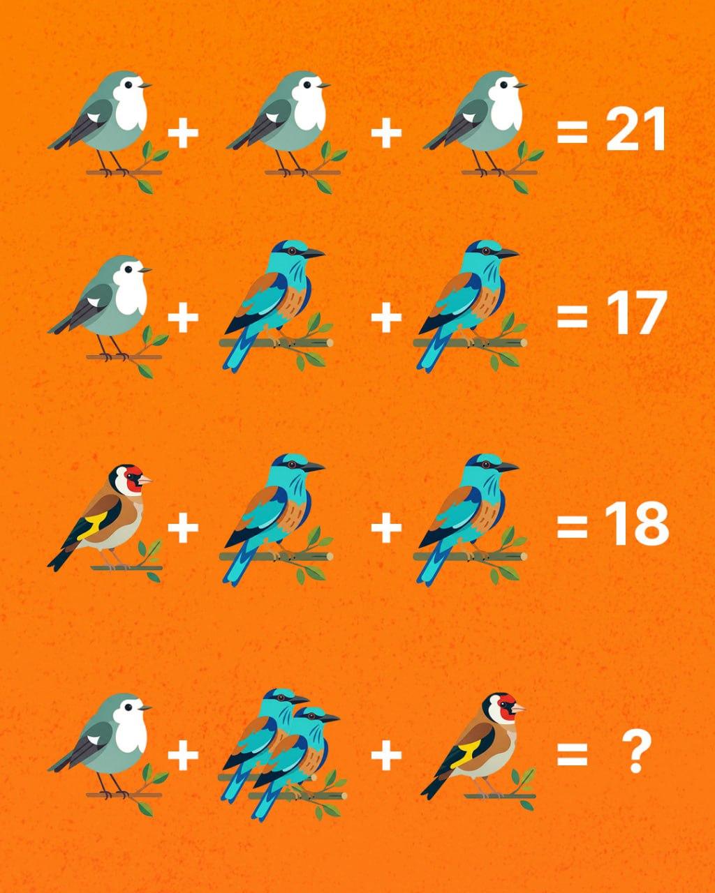 Doar un geniu poate număra toate păsările: un puzzle surprinzător de provocator